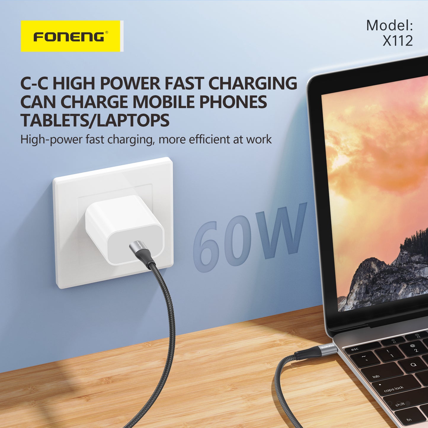 Foneng Fast Cable Type-C To IP