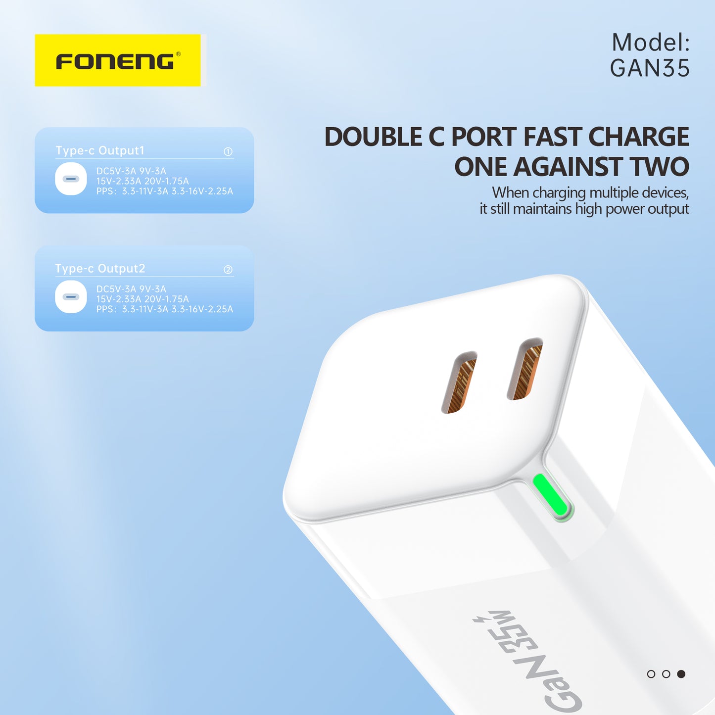 Foneng Fast Charger Type-C To IP